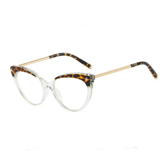 Gafas de ordenador para mujer Techsuit F93308, Anti luz azul, negras doradas transparentes