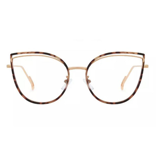 Gafas de Ordenador Mujer Techsuit F95597-C13, Anti Luz Azul, Crema Marrón
