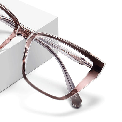 Gafas de ordenador para mujer Techsuit LS250, Anti luz azul, degradado rosa