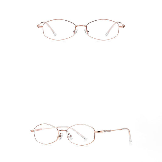 Gafas de ordenador para mujer Techsuit LS501, Anti luz azul, Rosa dorado