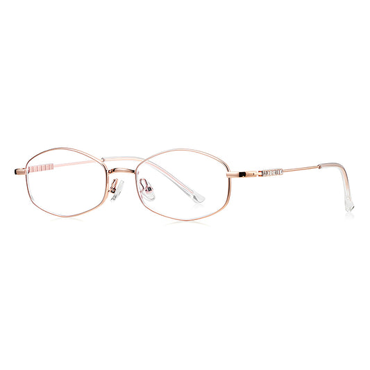 Gafas de ordenador para mujer Techsuit LS501, Anti luz azul, Rosa dorado
