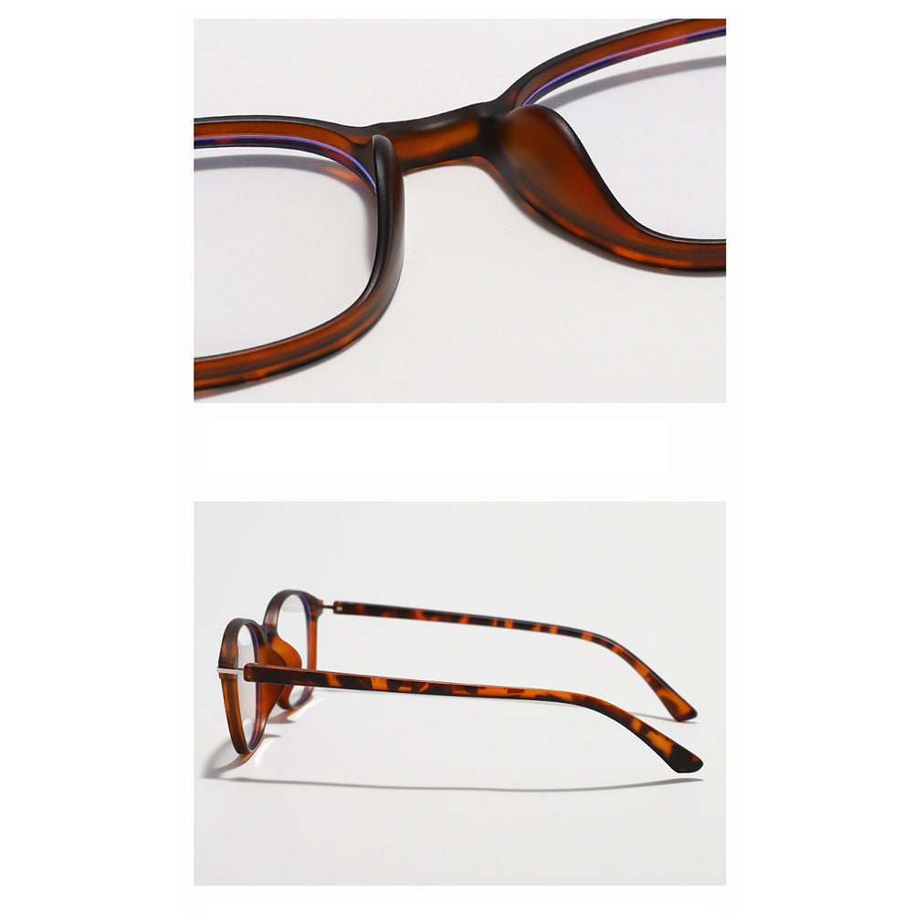 Gafas de Ordenador Unisex Techsuit 6635, Anti-Luz Azul, Marrón Claro