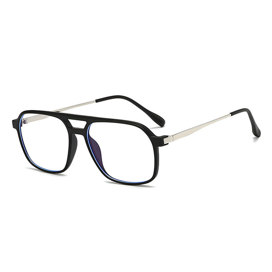 Gafas de Computadora Unisex Techsuit 83092, Anti Luz Azul, Negro Plateado