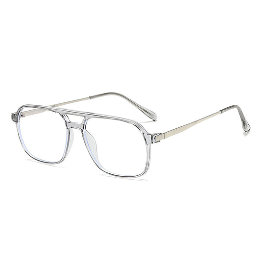 Gafas de Ordenador Unisex Techsuit 83092, Anti Luz Azul, Transparentes Plateadas