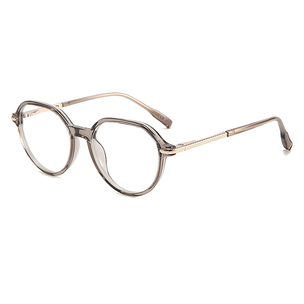 Gafas de Computadora Unisex Techsuit TM1062, Anti Luz Azul, Marrón Claro