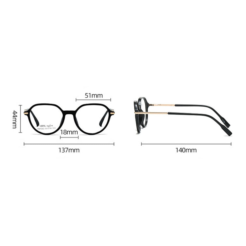Gafas de Computadora Unisex Techsuit TM1062, Anti Luz Azul, Marrón Claro