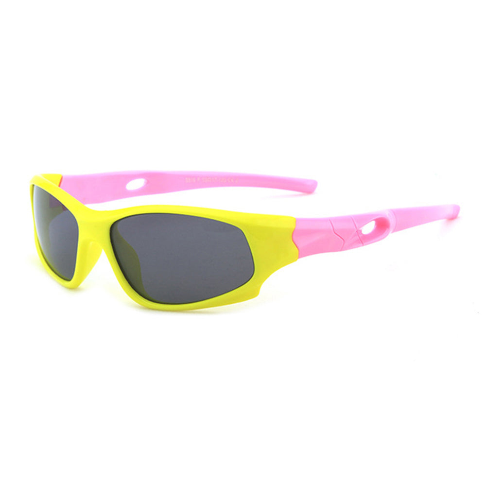 Gafas de Sol Deportivas para Niños Techsuit 816-C2, Polarizadas, Amarillo Rosa