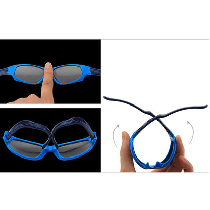 Gafas de Sol Deportivas para Niños Techsuit 816-C2, Polarizadas, Amarillo Rosa