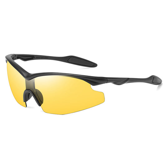 Gafas de Ciclismo Unisex Techsuit 1806, Protección UV, Negro Amarillo