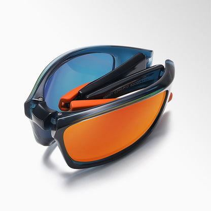 Gafas de Ciclismo Unisex Techsuit 24101, Polarizadas, Azules