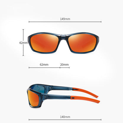 Gafas de Ciclismo Unisex Techsuit 24101, Polarizadas, Gris Azul