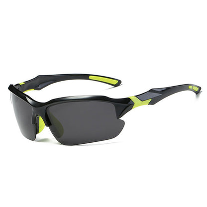 Gafas de Ciclismo Unisex Techsuit 9301, Protección UV, Negro Verde