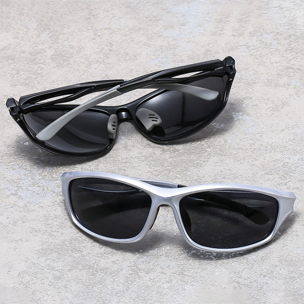Unisex Cycling Glasses Techsuit 9309, Polarized, Black Red