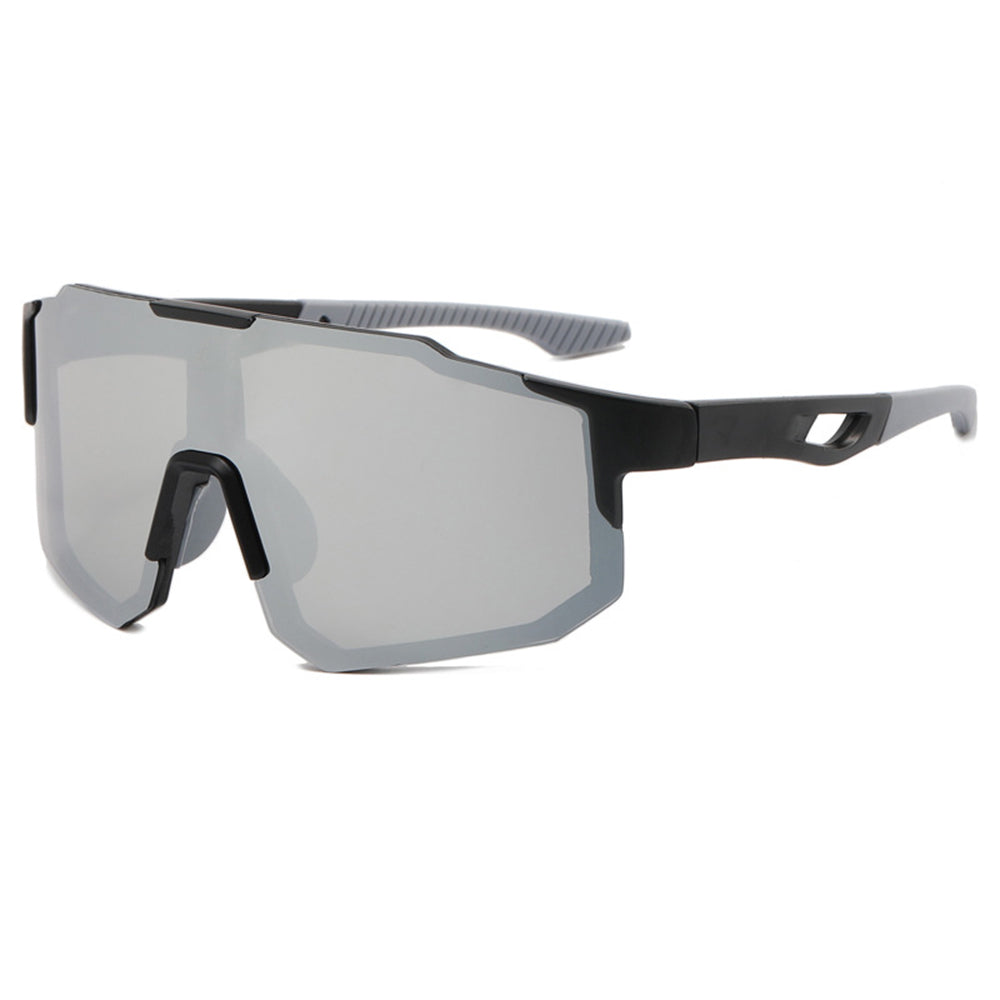 Gafas de Ciclismo Unisex Techsuit 9337, Protección UV, Negro Plateado