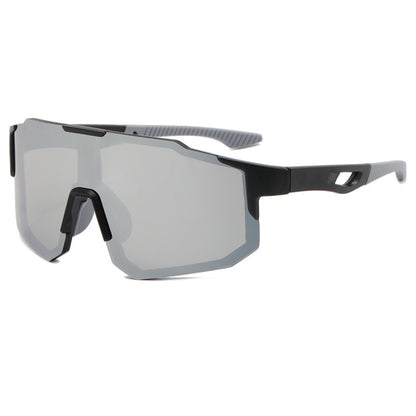 Gafas de Ciclismo Unisex Techsuit 9337, Protección UV, Negro Plateado