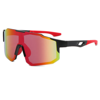 Gafas de Ciclismo Unisex Techsuit 9337, Protección UV, Negro Rojo