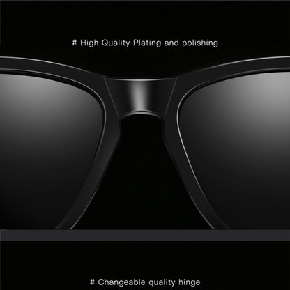 Gafas de Sol para Hombre Techsuit 0717, Polarizadas, Protección UV, Negro Amarillo