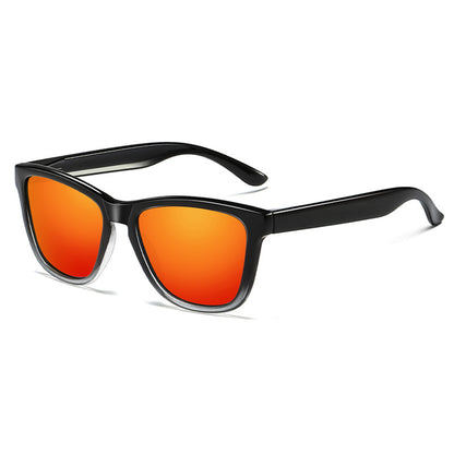 Gafas de Sol para Hombre Techsuit 0717, Polarizadas, Protección UV, Negro Rojo