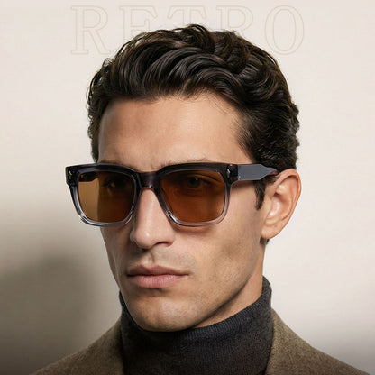 Gafas de Sol para Hombre Techsuit 31246, Polarizadas, Protección UV, Marrón Azul