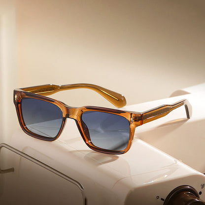 Gafas de Sol para Hombre Techsuit 31246, Polarizadas, Protección UV, Marrón Azul