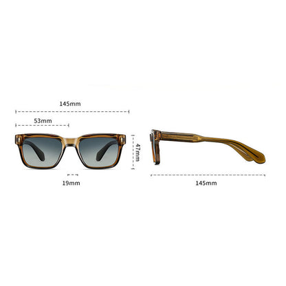 Gafas de Sol para Hombre Techsuit 31246, Polarizadas, Protección UV, Marrón Azul