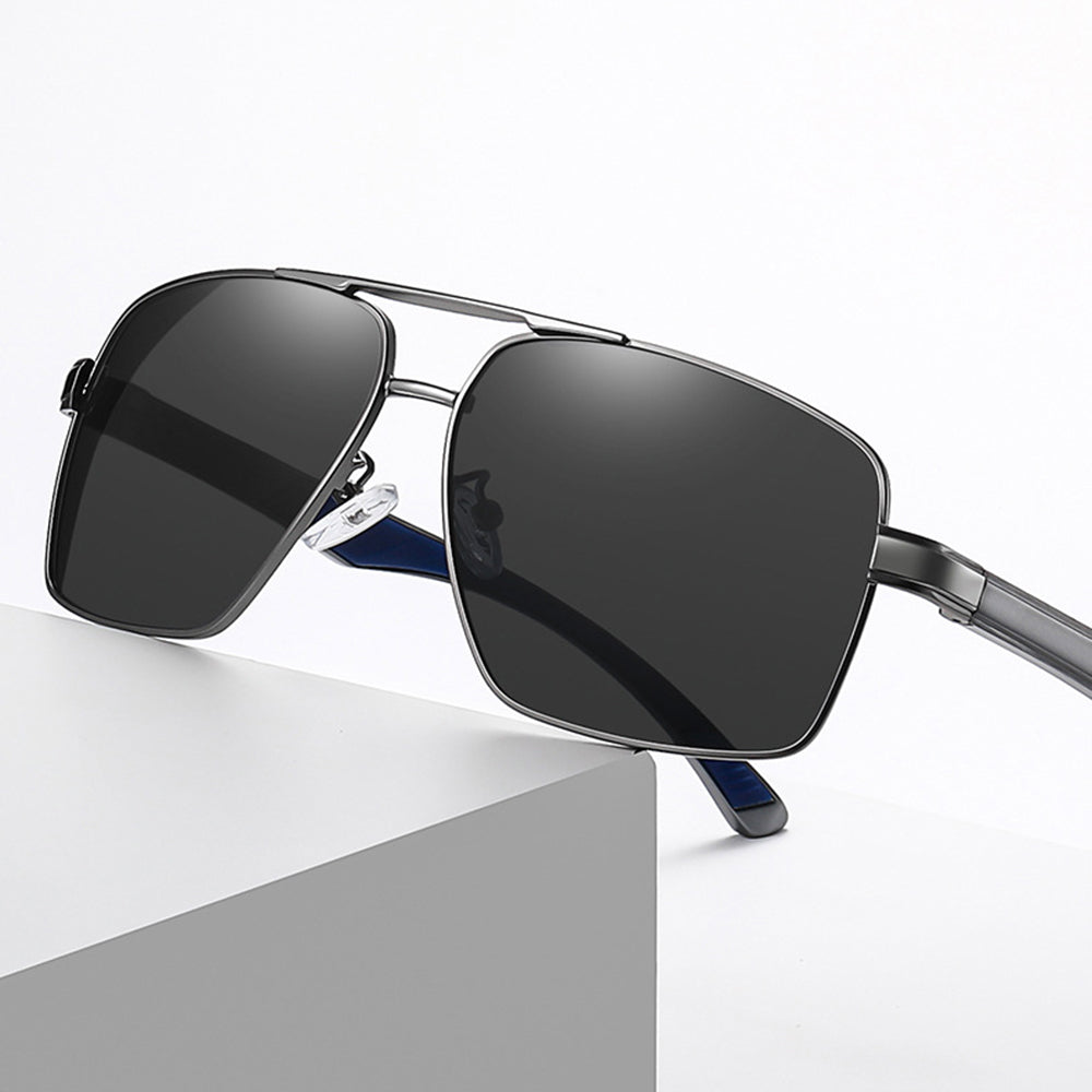 Gafas de Sol para Hombre Techsuit LM001, Polarizadas, Protección UV, Gris