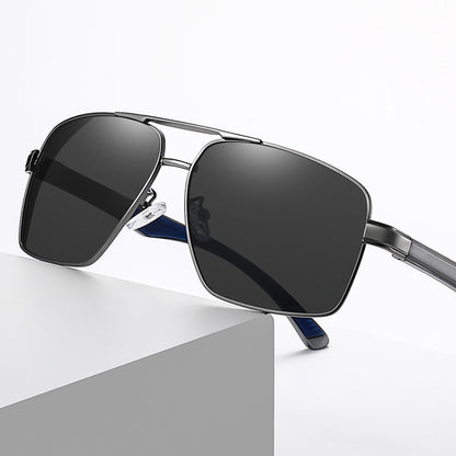 Gafas de Sol para Hombre Techsuit LM001, Polarizadas, Protección UV, Gris