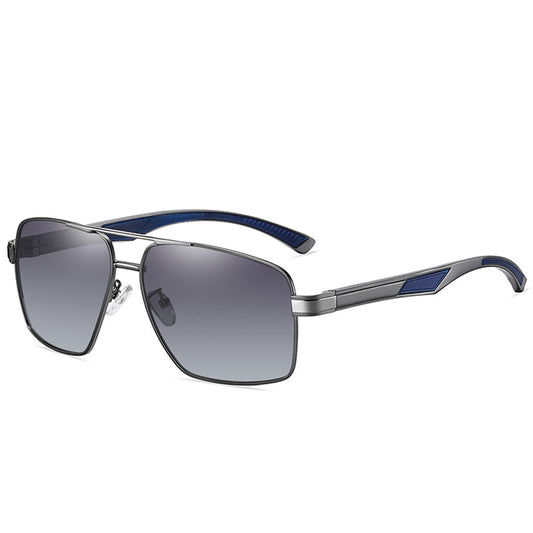 Gafas de Sol para Hombre Techsuit LM001, Polarizadas, Protección UV, Gris Degradado