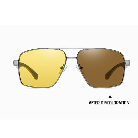 Gafas de Sol para Hombre Techsuit LM001, Polarizadas, Protección UV, Gris Fotocromático