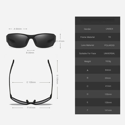 Gafas de Sol para Hombre Techsuit MM108, Polarizadas, Protección UV, Gris