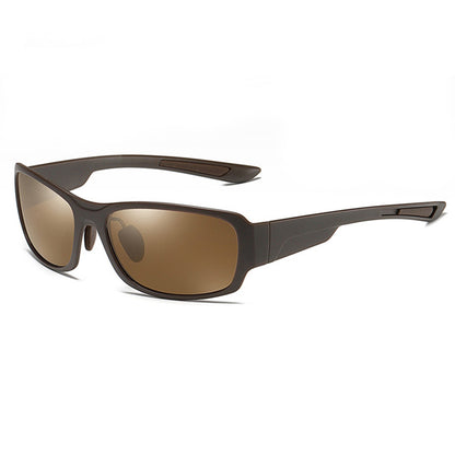 Gafas de Sol para Hombre Techsuit MM108, Polarizadas, Protección UV, Marrón