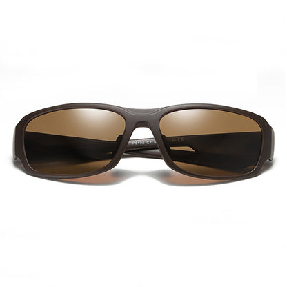 Gafas de Sol para Hombre Techsuit MM108, Polarizadas, Protección UV, Marrón