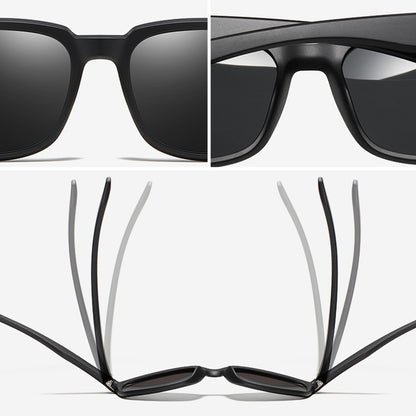 Gafas de Sol para Hombre Techsuit MM108, Polarizadas, Protección UV, Marrón