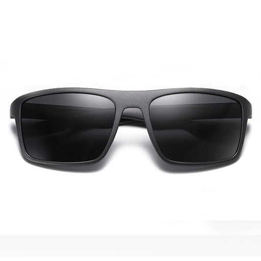 Gafas de Sol para Hombre Techsuit TR90 (MM101), Polarizadas, Protección UV, Negro Mate Gris