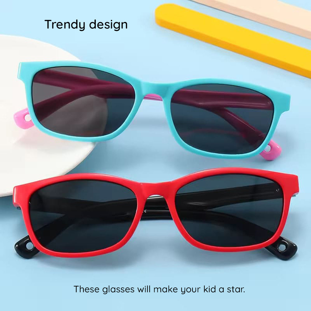 Gafas de Sol para Bebés Techsuit 8260-C34, Polarizadas, Morado Turquesa