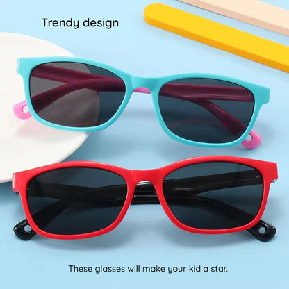 Gafas de Sol para Bebés Techsuit 8260-C34, Polarizadas, Morado Turquesa
