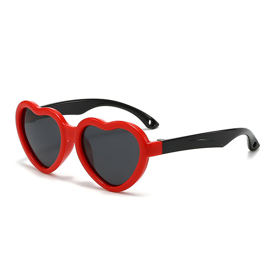 Gafas de Sol para Niños Techsuit 23070, Polarizadas, Protección UV, Negro Rojo