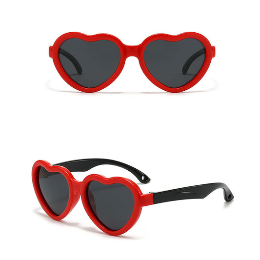 Gafas de Sol para Niños Techsuit 23070, Polarizadas, Protección UV, Negro Rojo
