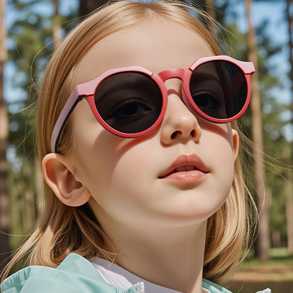 Techsuit 601 Kids' Sunglasses, Polarized, UV Protection, Green Blue