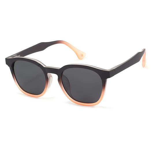 Gafas de Sol para Niños Techsuit 691, Polarizadas, Protección UV, Negro Naranja Degradado