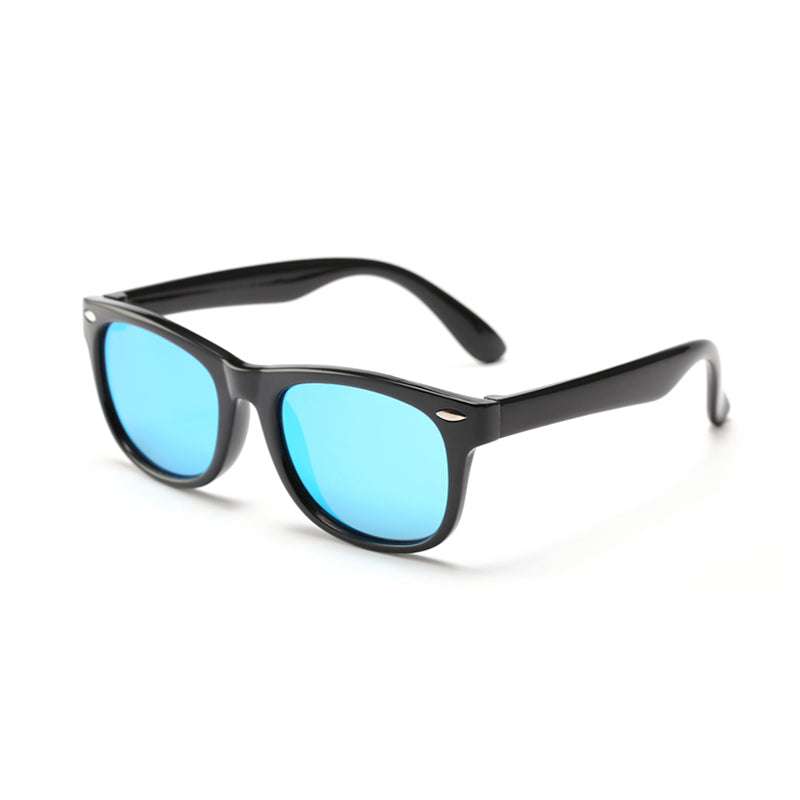 Gafas de Sol para Niños Techsuit D802, Polarizadas, Protección UV, Negras Azules
