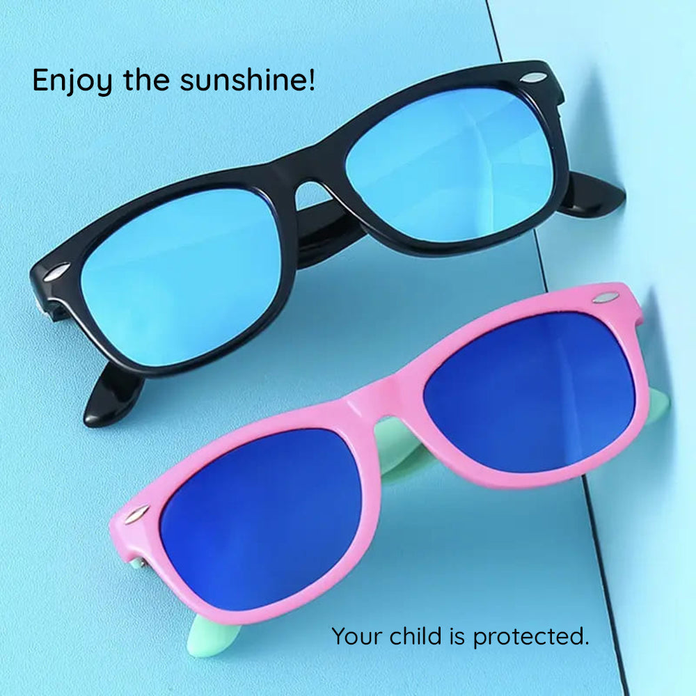 Techsuit D802 Kids' Sunglasses, Polarized, UV Protection, Orange