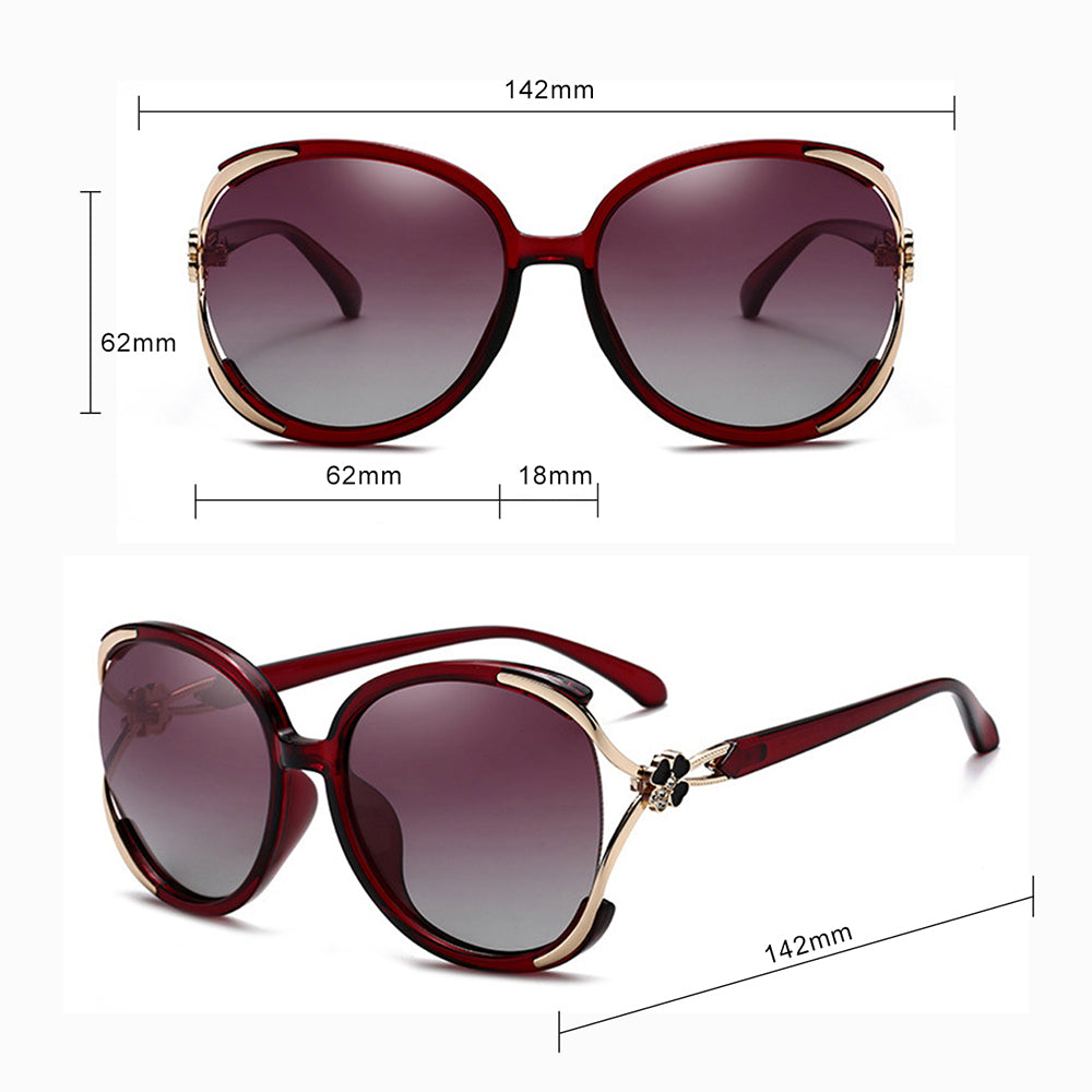 Gafas de Sol Mujer Techsuit 1384, Polarizadas, Protección UV, Rojas