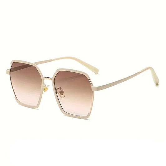 Gafas de Sol Mujer Techsuit 191, Polarizadas, Protección UV, Crema Marrón