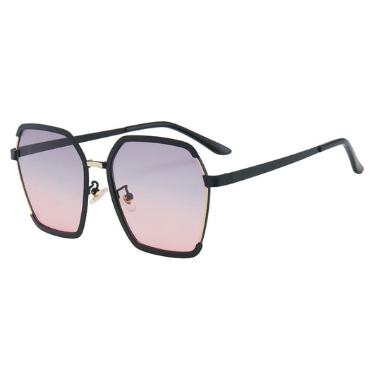 Gafas de Sol Mujer Techsuit 191, Polarizadas, Protección UV, Negro Gris Rosa