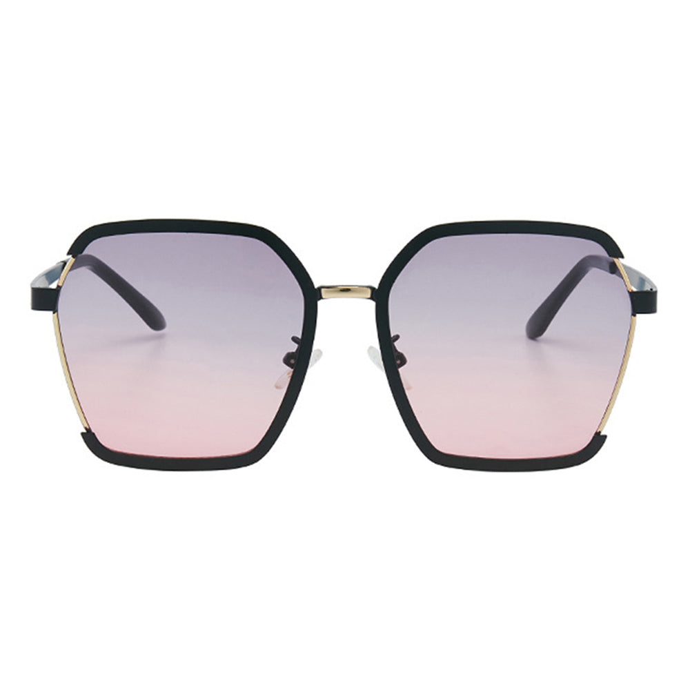 Gafas de Sol Mujer Techsuit 191, Polarizadas, Protección UV, Negro Gris Rosa