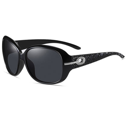 Gafas de Sol Mujer Techsuit 2012, Polarizadas, Protección UV, Negro Gris