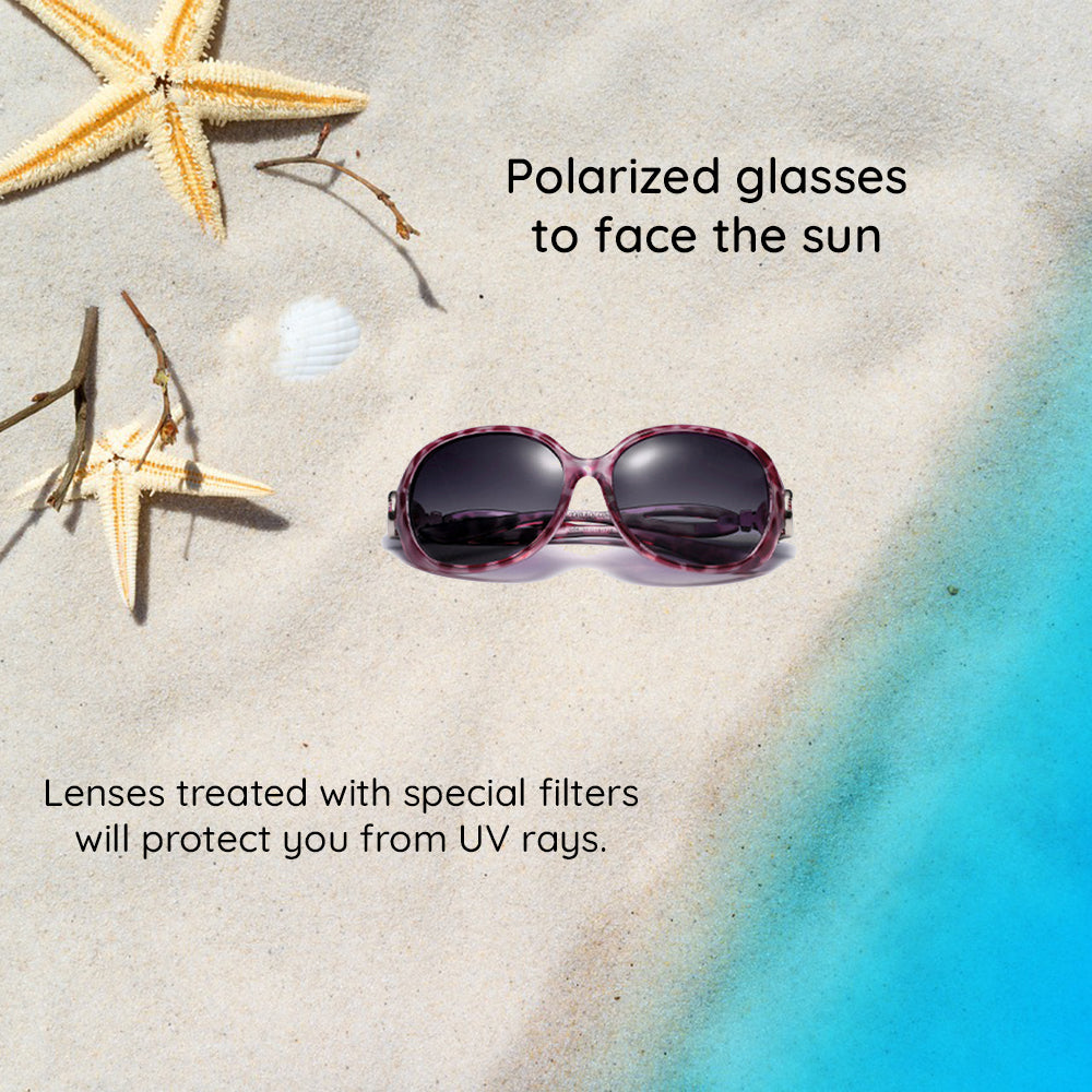 Gafas de Sol Mujer Techsuit 2962, Polarizadas, Protección UV, Morado