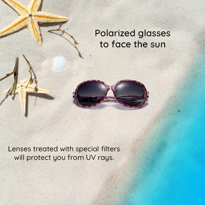 Gafas de Sol Mujer Techsuit 2962, Polarizadas, Protección UV, Morado