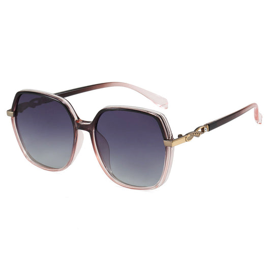 Techsuit 5223 Women's Sunglasses, Polarized, UV Protection, Gray Pink